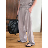 [SET UP가능] Summer belt slacks(4color)