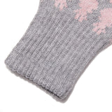 TROLLS JACQUARD KNIT TOUCH GLOVES - MELANGE GRAY