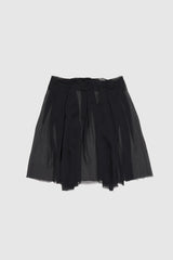 シアーオーバーレイラップスカート