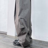 Structural Pleated Drawstring Pants