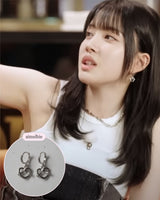 [VIVIZ ウナ Piercing] プレッツェル ハギーズ ピアス - Silver Color