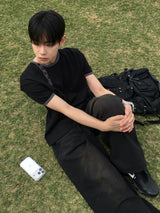 ソード ヘンリーネック リンガー ショートスリーブ Tシャツ 4C