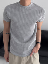 PD Ribbed Muscle Fit Short Sleeve T-Shirt (3C)