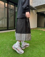 Psel selvage bermuda pants(Black)