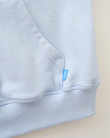 a spring hoodie jacket, baby blue