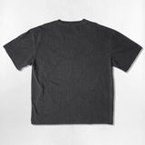 NUSL グランジロゴオーバーフィットピグメントTシャツ - 5COLOR