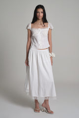  Angel lace skirt, Ivory
