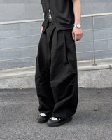 Aven Linen Two-Tuck Wide Pants