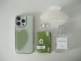 BIG HEART MATCHA Silver Epoxy Case