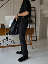 Never Free Belt Slacks (2color)