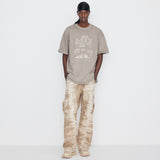 Dyeing Cargo Banding Pants Beige
