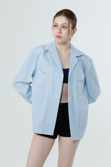 ツイルフェイデッドシャツ_LIGHT BLUE