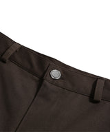 Side Slit Darted Bermuda Brown