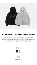 【限定価格】R ドットウィングオーバーフィット2ウェイジップアップ (2color)