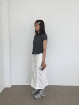 Border frill pencil skirt (2color)