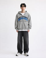 (UNISEX)マガジン オーバー フード ジップアップ