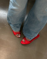 Sweet Satin Wedge Slippers (4C)