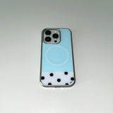 [MADE] [+MagSafe] ICY MINT PHONE CASE (glass silver bumper)