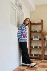 SHIRRING LONG PANTS BLACK