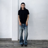 Black Brown Contrast Tee
