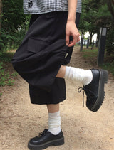 パーミ カーゴ ストリング バンディング バミューダパンツ
