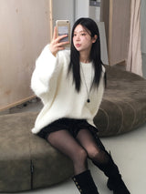 Furry over knit