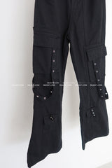Punching Strap Cargo Bootcut Pants