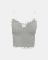 Lace Shirring Mint Blouse