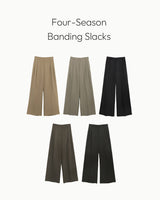 [MADE] Riel pintuck banding slacks