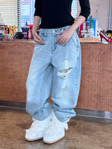 CROSS APLIQUE DENIM LIGHT BLUE