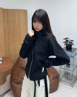 ルエンラップヘンリーネック長袖Tシャツ