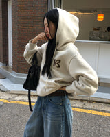 [ORIGINAL] Wrapping Leopard Fleece Hoodie