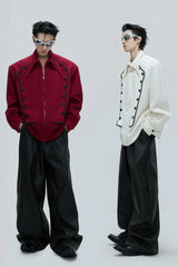 Double Breasted Woven Shirt Jacket