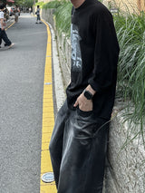 ハクウォッシングワイドデニムパンツ