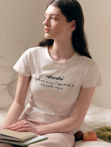 ベーシックレタリングTシャツ ホワイト