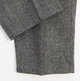 Sloped Wool One-Tuck Wide Slacks