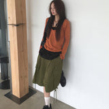 Kicks two pintuck string cargo half-length Bermuda pants