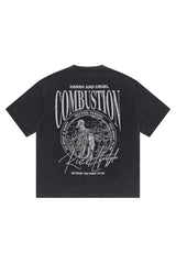 コンバスションウォッシュドプリンティドTシャツ