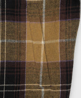Plaid Check Flannel Zip-Up Jacket _ MUSTARD