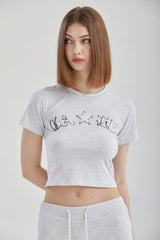 ブークレクロップドTシャツ