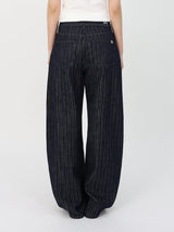 MOOD INDIGO PIN STRIPE CURVED DENIM code 26200
