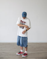 ADU CARGO BERMUDA DENIM PANTS
