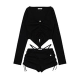 SHIRRING STRING MICROSHORTS_BLACK