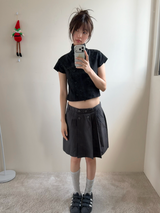 キャップスリーブ ダブルボタン ジャケット