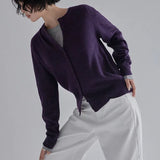 [Kearin] Double-Button Wool Round Cardigan - 3 Colors