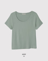 ソフトモダールベーシック半袖Tシャツ (6color)