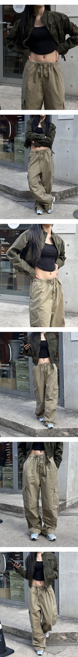 [S/S] Parasuete banding cargo pants(4color)