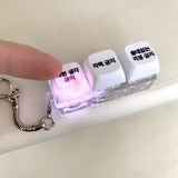 [withsome made] ストップオーバーシンキングLEDキーキャップキーリング (3 Keys)
