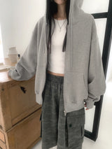 Nuu Check Patch Zip-up (2color)