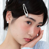 [2SET] メタルウェーブヘアピン - シルバー